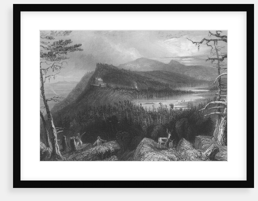 The Two Lakes and the Mountain House on the Catskills, 1838 by William Henry Bartlett