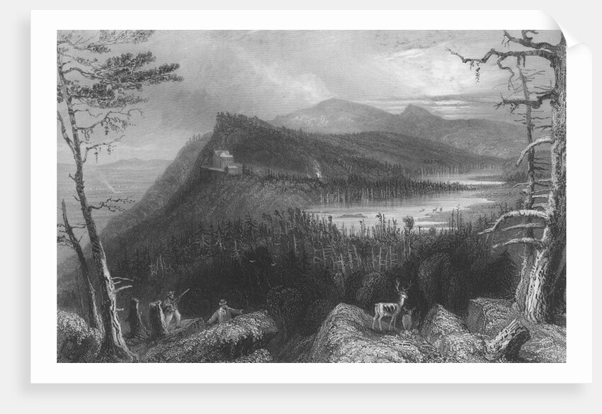 The Two Lakes and the Mountain House on the Catskills, 1838 by William Henry Bartlett