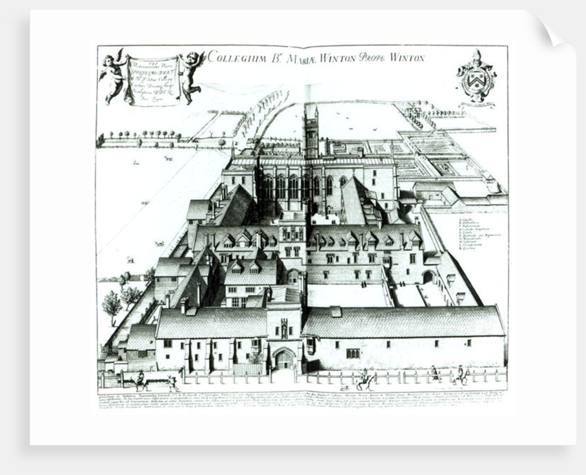 Winchester College, 1675 by David (after) Loggan