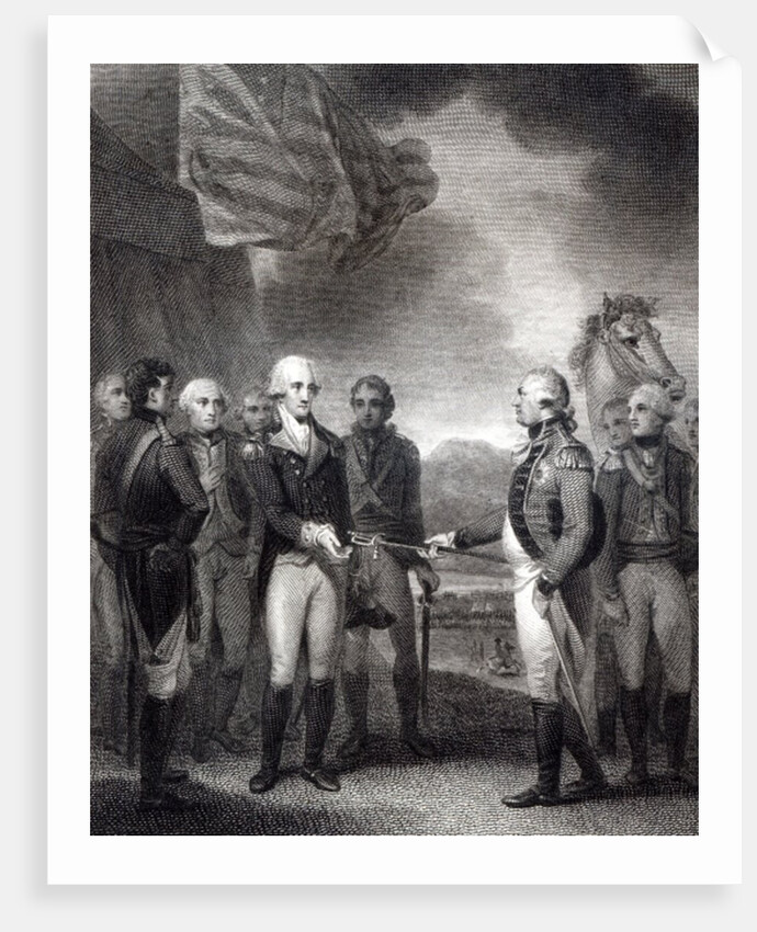 Surrender of Lord Cornwallis at Yorktown, 1781 by English School