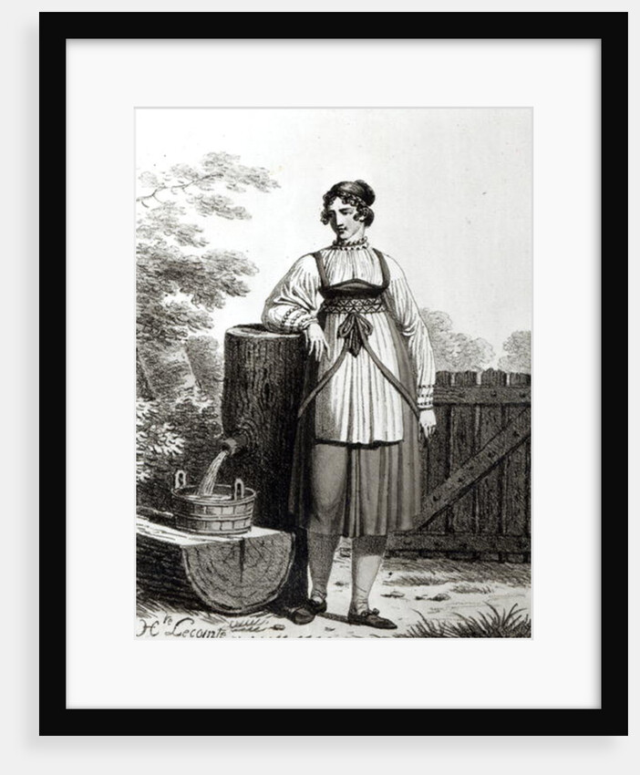 Tirollian Peasant Girl, 1817 by French School