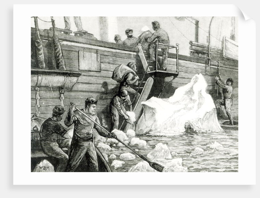 The Arctic Expedition Watering from an Iceberg by English School