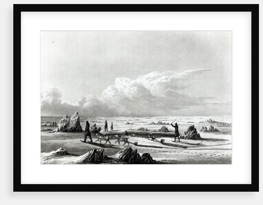 Winter Travelling on Great Salave Lake by George Back (after)