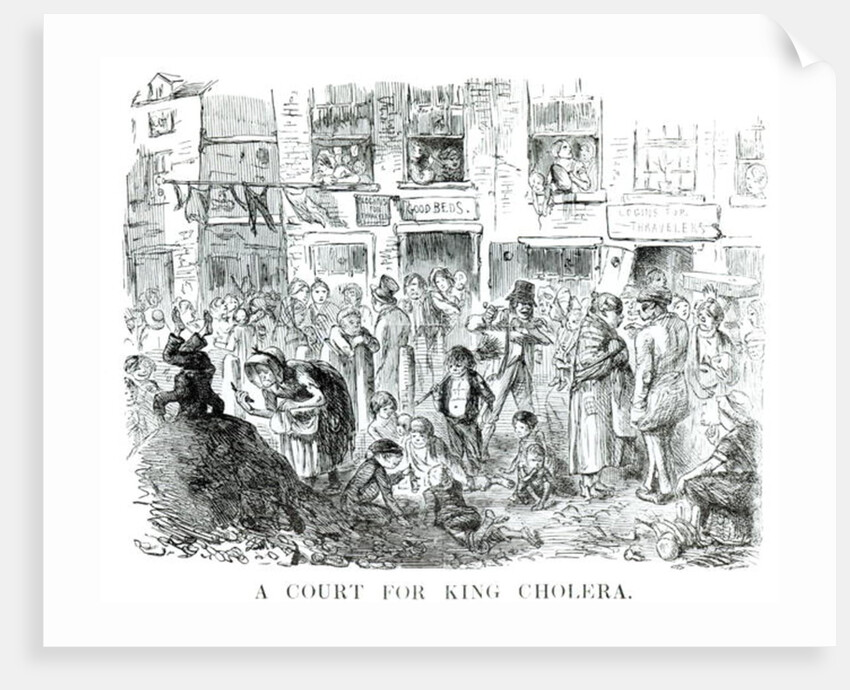 A Court for King Cholera, 1852 by English School