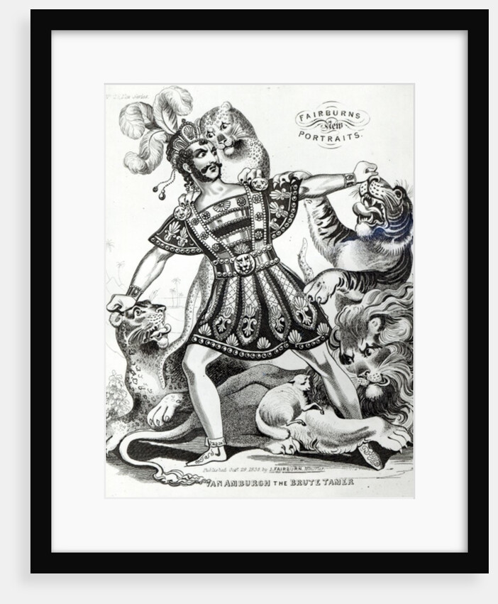 Van Amburgh the Brute Tamer, 1838 by J. Fairburn