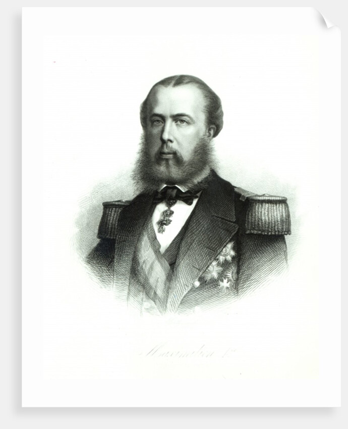Portrait of Emperor Maximilian of Mexico, 1864 by English School