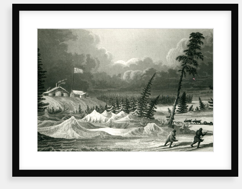 Winter View of Fort Franklin by George Back