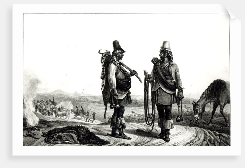 Charrua Indians from 'Voyage Pittoresque et Historique au Bresil' by Jean Baptiste Debret