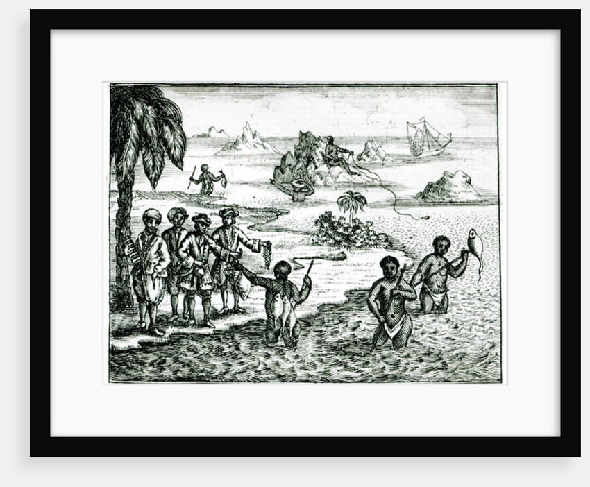 The Hottentot Manner of Fishing by English School