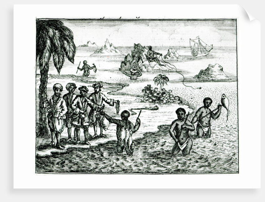 The Hottentot Manner of Fishing by English School