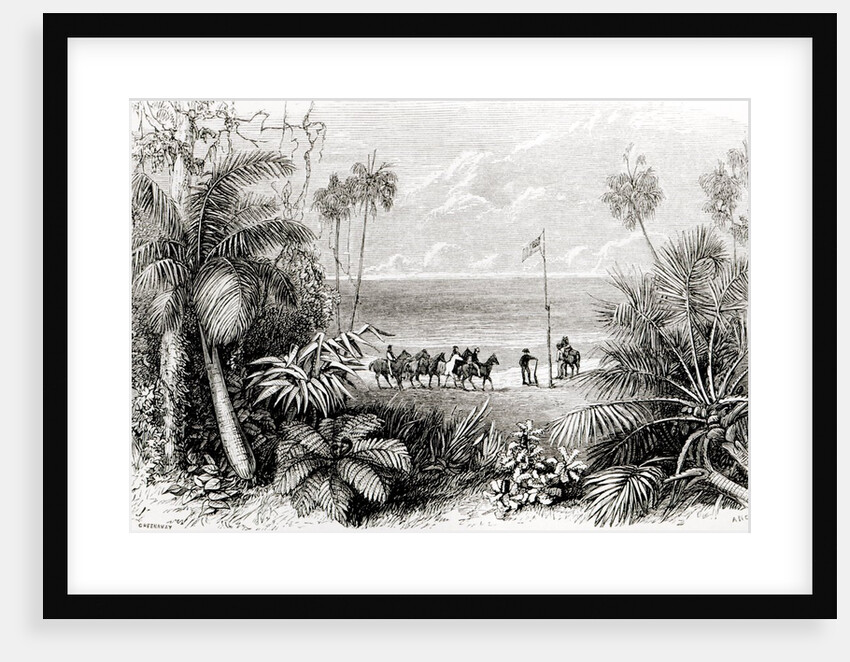 Planting the Flag on the Shores of the Indian Ocean by English School