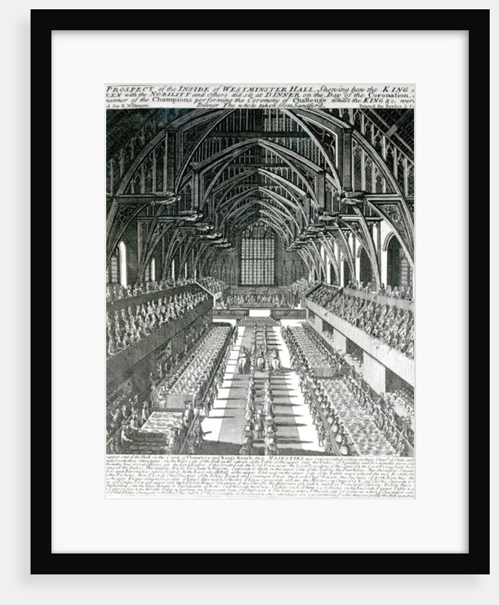 The Inside of Westminster Hall by English School