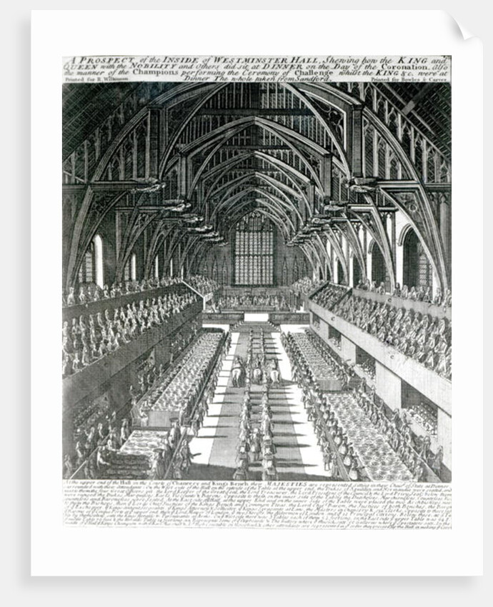 The Inside of Westminster Hall by English School