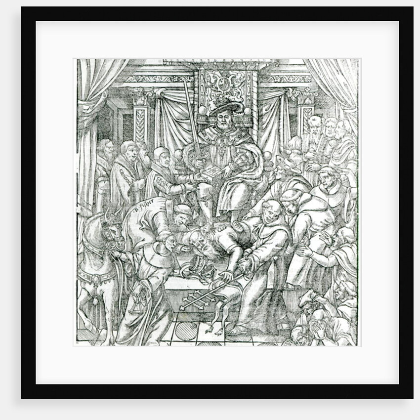 The Pope suppressed by King Henry VIII, 1534 by English School