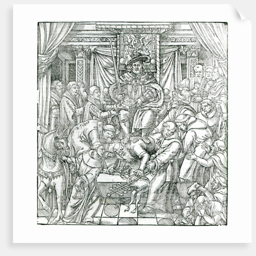 The Pope suppressed by King Henry VIII, 1534 by English School