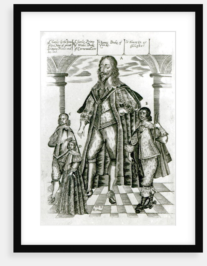 Charles I with his Children by English School