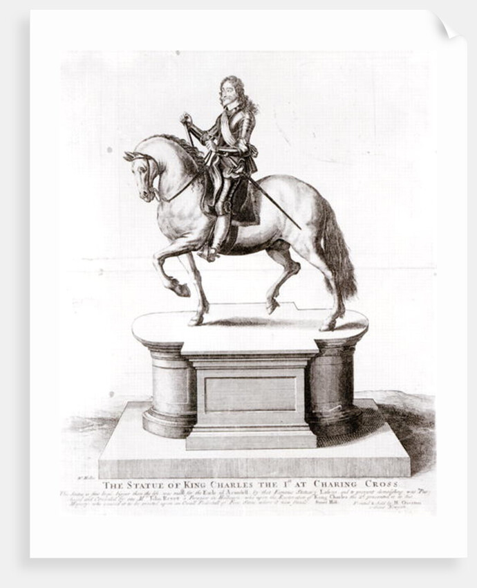 The statue of King Charles the 1st at Charing Cross by Wenceslaus Hollar