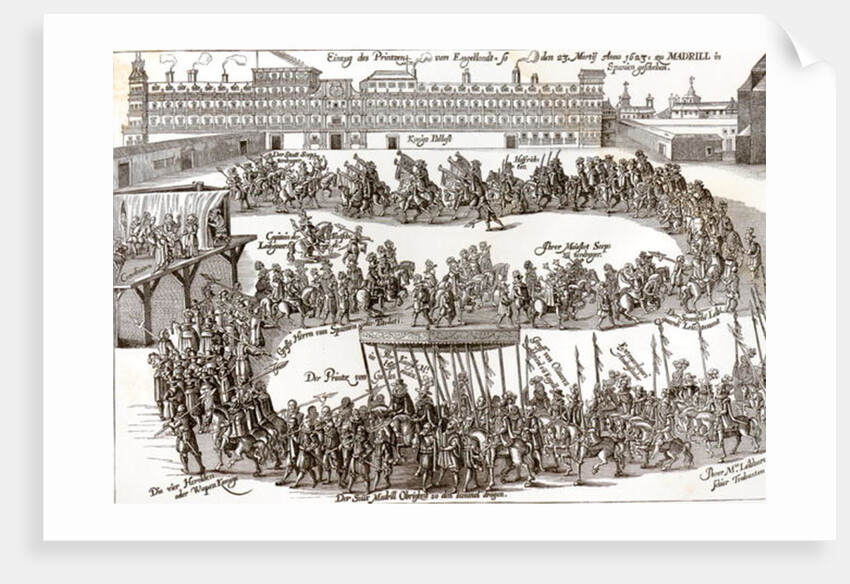 Entry of Prince Charles I into Madrid, 1623 by German School