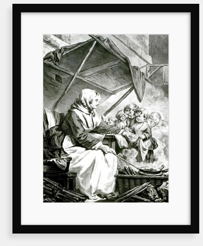 Bargaining Over Chestnuts by Jean Baptiste (after) Greuze