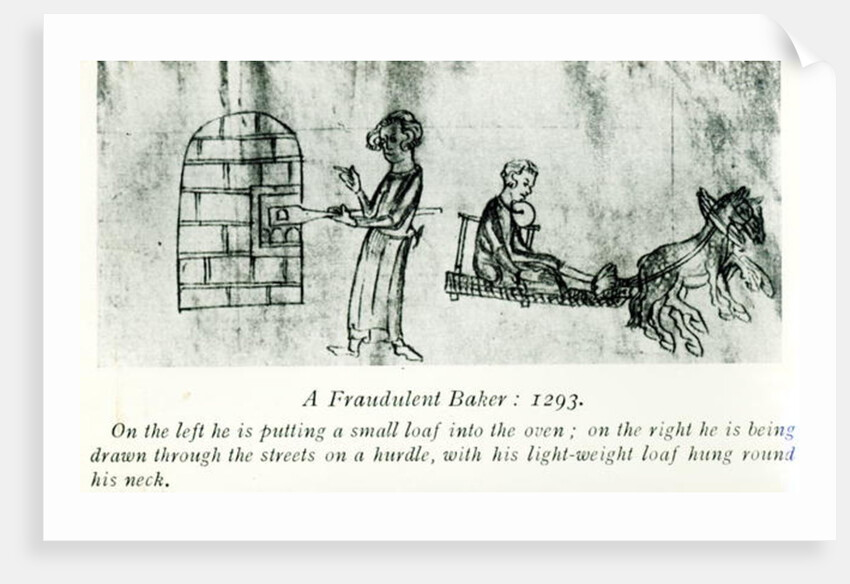 A Fraudulent Baker, 1293 by English School