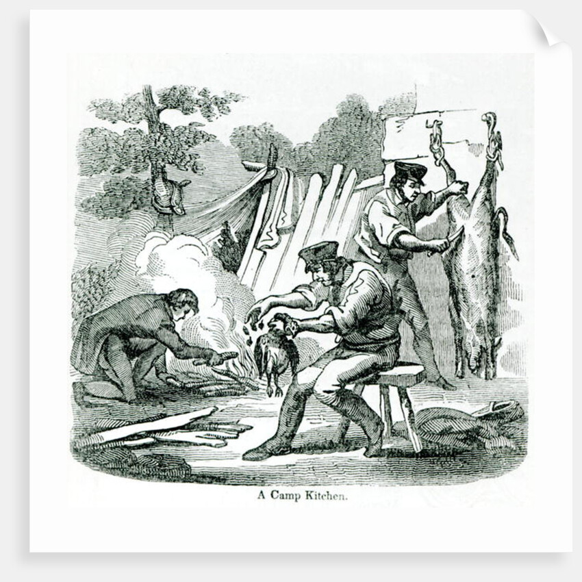 A camp Kitchen, 1856 by School English