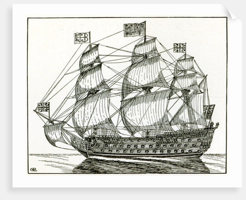 The Royal George by English School