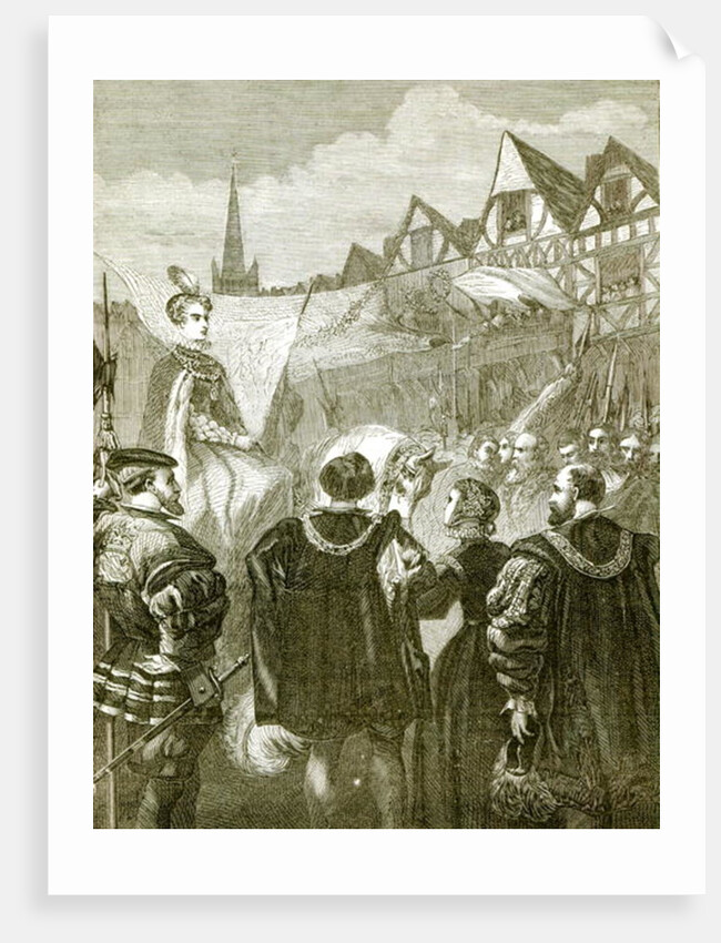 Queen Elizabeth entering London by English School