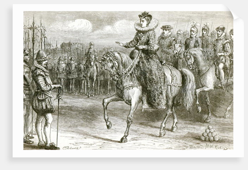 Queen Elizabeth at Tilbury by Matthew White Ridley