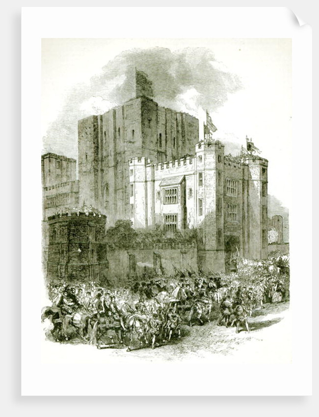 Reception of Queen Elizabeth at Kenilworth Castle by English School