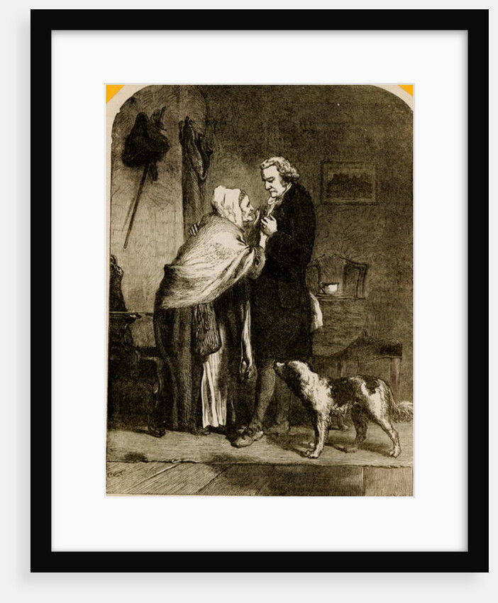 George Washington and his Mother by English School