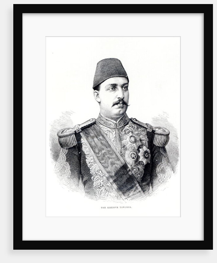 Portrait of The Khedive Tawfig by English School