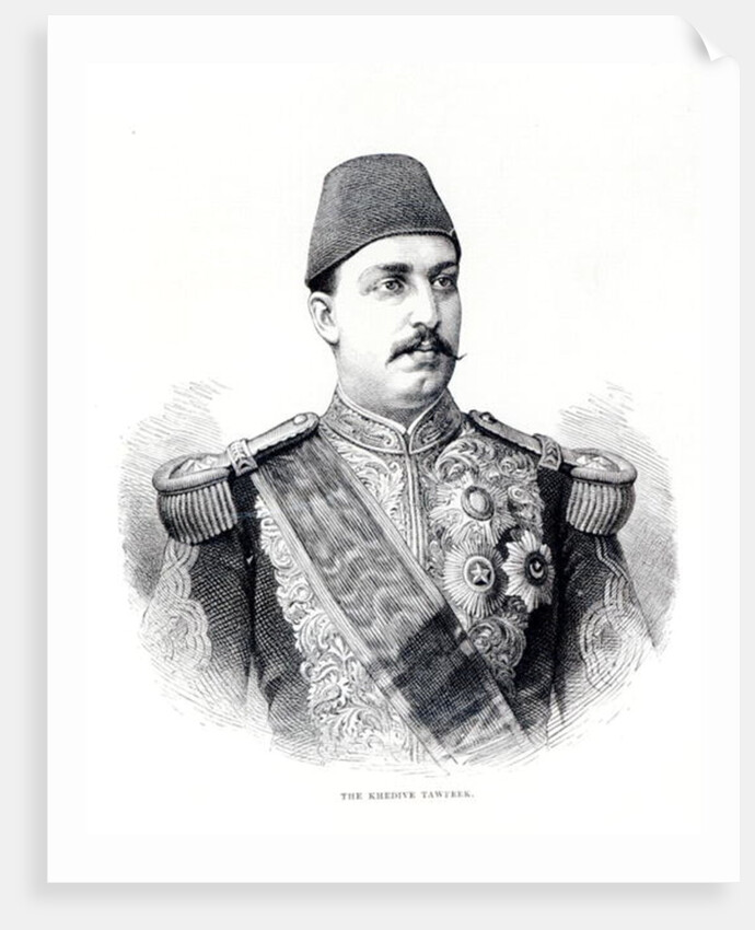Portrait of The Khedive Tawfig by English School