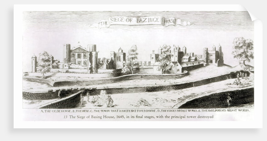 The Siege of Basing House, 1645 by Wenceslaus Hollar
