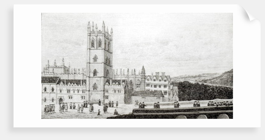 Magdalen College, Oxford in the 17th century by English School