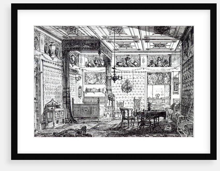 A Bed Room by English School