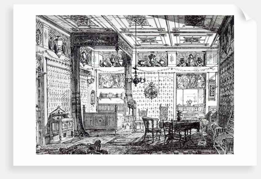 A Bed Room by English School