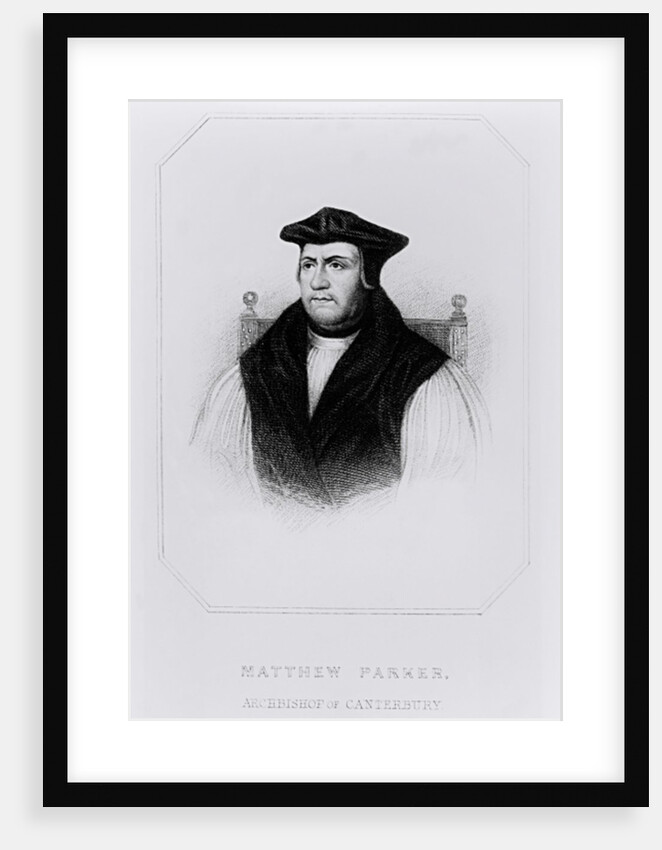 Portrait of Matthew Parker from 'Lodge's British Portraits', 1823 by English School