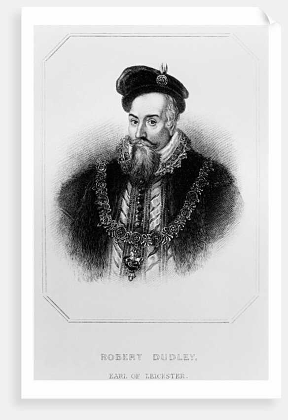 Portrait of Robert Dudley 1st Earl of Leicester by English School