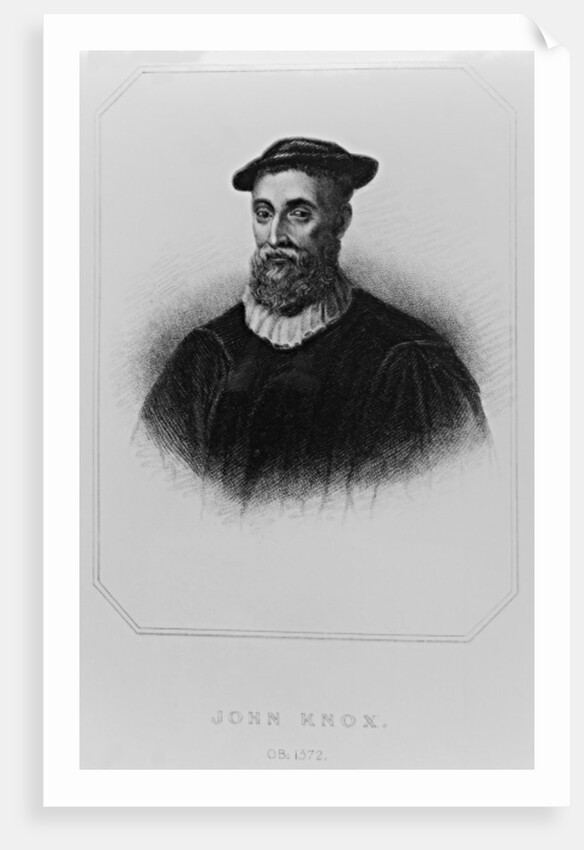 Portrait of John Knox from 'Lodge's British Portraits', 1823 by English School