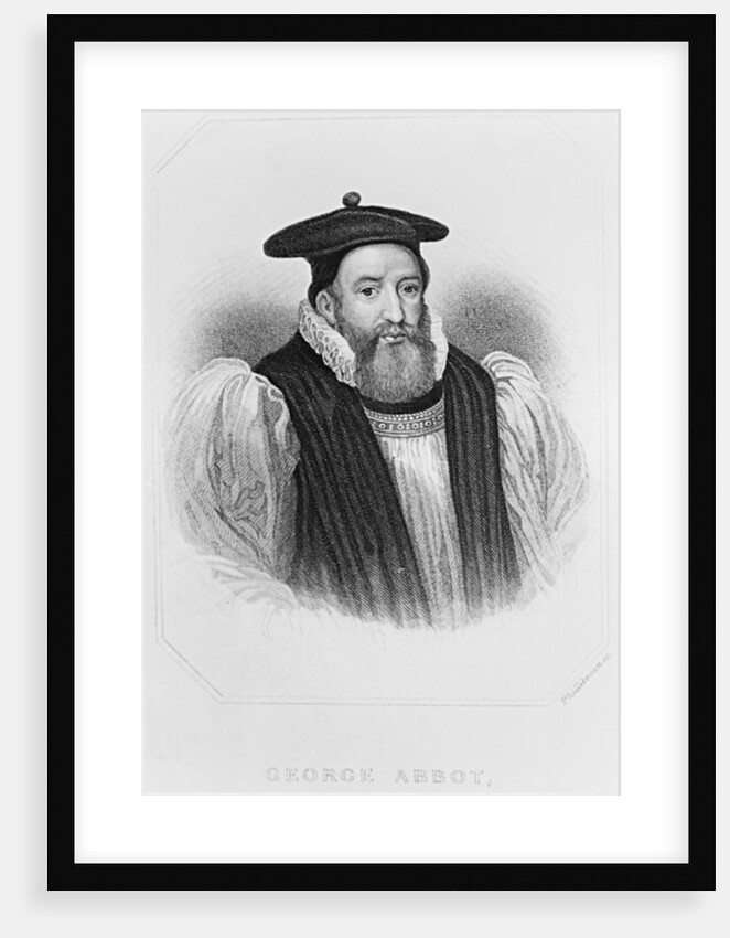 Portrait of George Abbot Archbishop of Canterbury by English School