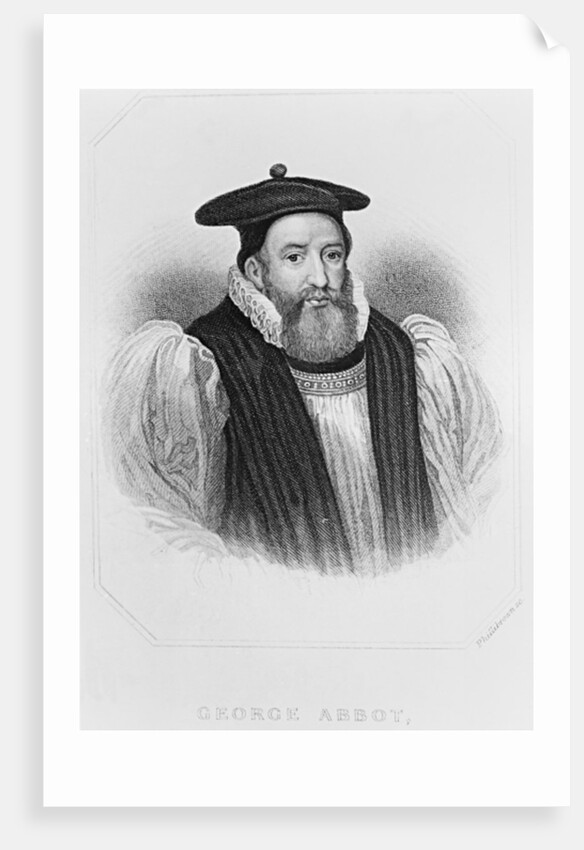 Portrait of George Abbot Archbishop of Canterbury by English School