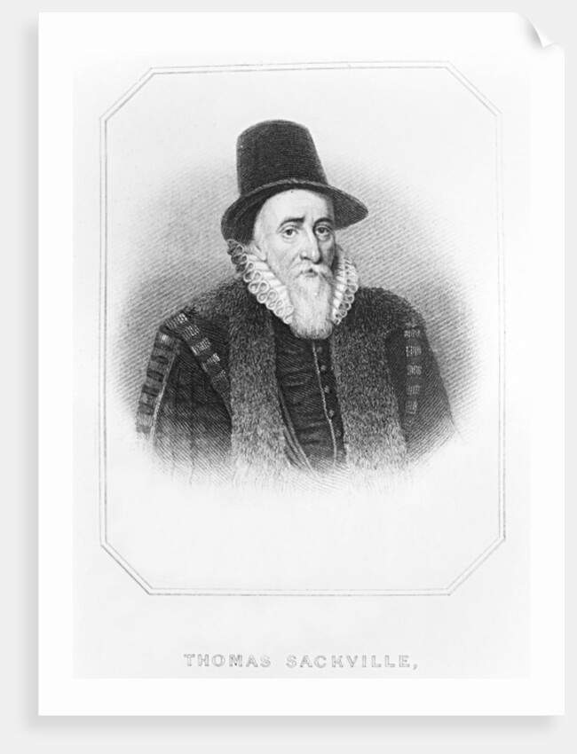 Portrait of Thomas Sackville 1st Earl of Dorset by John de Critz