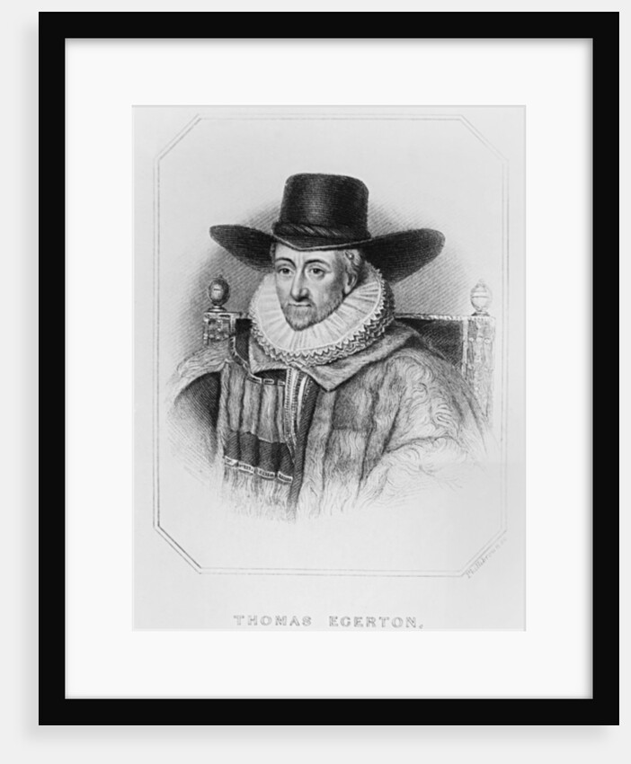 Portrait of Thomas Egerton from 'Lodge's British Portraits', 1823 by English School