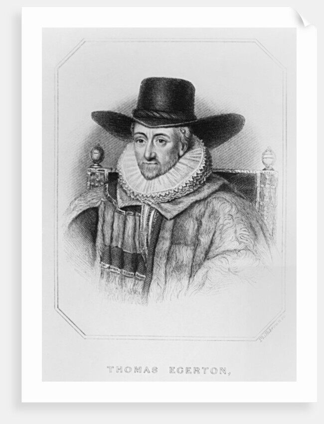 Portrait of Thomas Egerton from 'Lodge's British Portraits', 1823 by English School