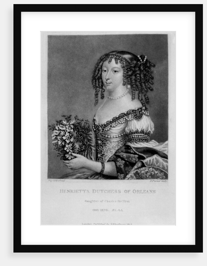 Portrait of Henrietta Anne, Duchess of Orleans by English School