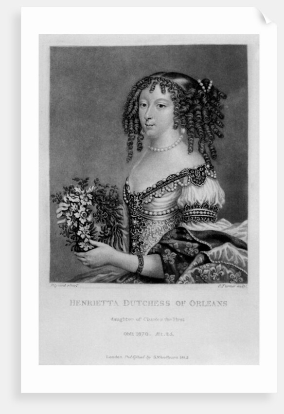 Portrait of Henrietta Anne, Duchess of Orleans by English School