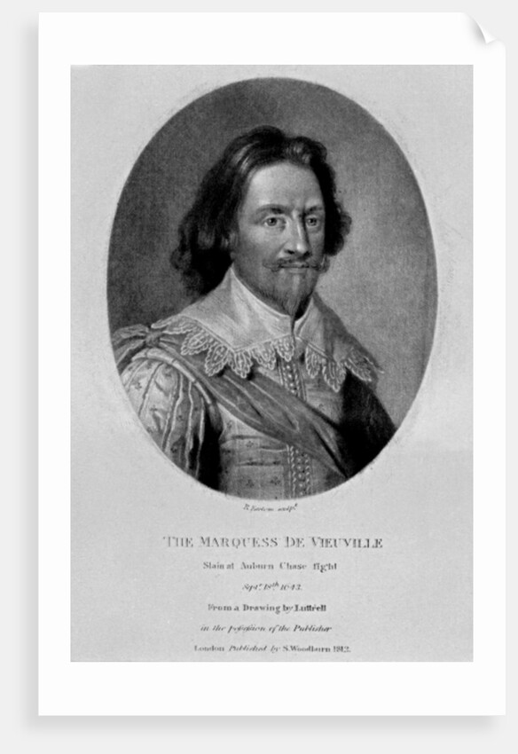 Portrait of The Marquis of Vieu Ville by English School