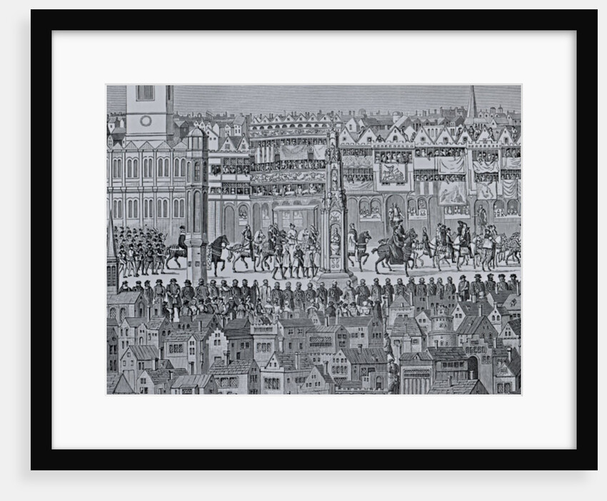 Part of the Coronation Procession of Edward VI, 1547 by English School