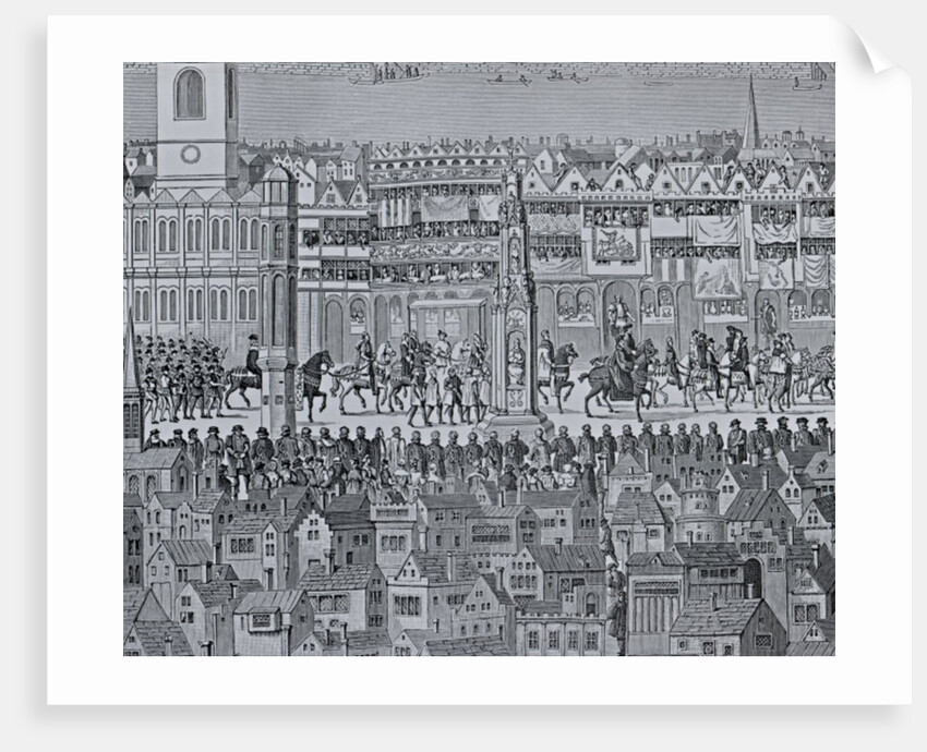 Part of the Coronation Procession of Edward VI, 1547 by English School