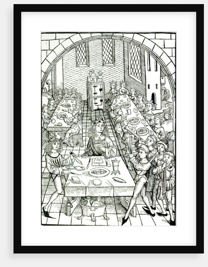 A Princely Banquet, 1491 by German School